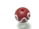 TOKO-BEADS T583-57 Lampwork glass bead 11mm T583-57 ジャワ希少とんぼ玉 11mmLoose Kazuri カズリビーズ Asian bead & African bead  Handmade,Lampeork,bead,asia,india,ethnic,parts,accessory,beads とんぼ玉,ビーズ,トンボ玉,アジア,インド,エスニック,手作り,パーツ,アクセサリー