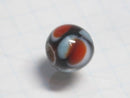 TOKO-BEADS T585-01 Lampwork glass bead 10mm T585-01 ジャワ希少ビーズ 10mmLoose Kazuri カズリビーズ Asian bead & African bead  Handmade,Lampeork,bead,asia,india,ethnic,parts,accessory,beads とんぼ玉,ビーズ,トンボ玉,アジア,インド,エスニック,手作り,パーツ,アクセサリー