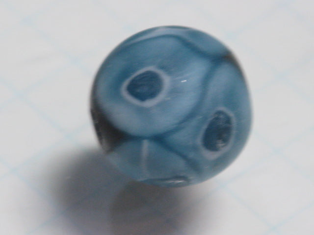 TOKO-BEADS T585-06 Lampwork glass bead 11mm T585-06 ジャワ希少ビーズ 11mmLoose Kazuri カズリビーズ Asian bead & African bead  Handmade,Lampeork,bead,asia,india,ethnic,parts,accessory,beads とんぼ玉,ビーズ,トンボ玉,アジア,インド,エスニック,手作り,パーツ,アクセサリー