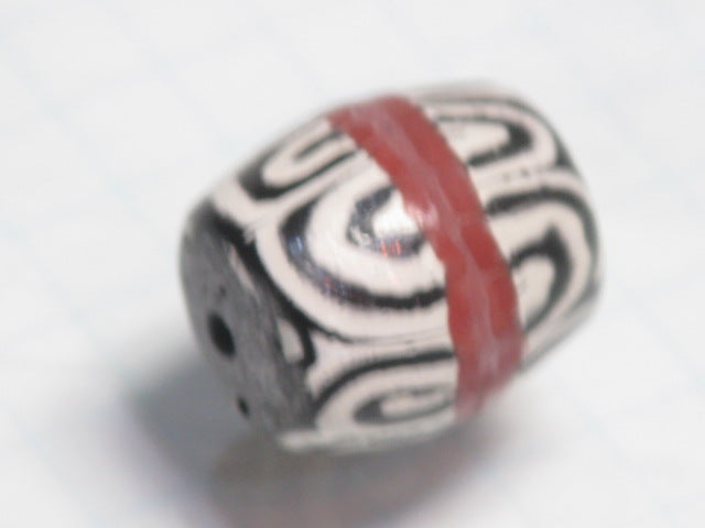 TOKO-BEADS T585-11 Lampwork glass bead 12~13mm T585-11 ジャワ希少ビーズ 12~13mmLoose Kazuri カズリビーズ Asian bead & African bead  Handmade,Lampeork,bead,asia,india,ethnic,parts,accessory,beads とんぼ玉,ビーズ,トンボ玉,アジア,インド,エスニック,手作り,パーツ,アクセサリー