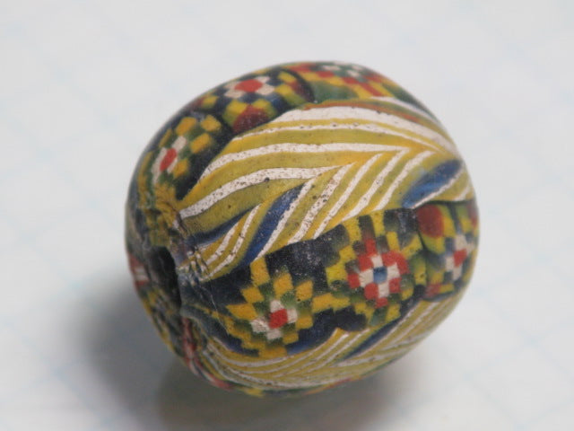 TOKO-BEADS T585-13 Lampwork glass bead 19mm T585-13 ジャワ希少ビーズ 19mmLoose Kazuri カズリビーズ Asian bead & African bead  Handmade,Lampeork,bead,asia,india,ethnic,parts,accessory,beads とんぼ玉,ビーズ,トンボ玉,アジア,インド,エスニック,手作り,パーツ,アクセサリー