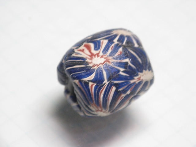 TOKO-BEADS T586-07 Lampwork glass bead 16mm T586-07 ジャワ希少ビーズ 16mm Asian bead & African bead  Handmade,Lampeork,bead,asia,india,ethnic,parts,accessory,beads とんぼ玉,ビーズ,トンボ玉,アジア,インド,エスニック,手作り,パーツ,アクセサリー