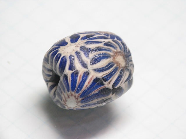 TOKO-BEADS T586-08 Lampwork glass bead 16mm T586-08 ジャワ希少ビーズ 16mm Asian bead & African bead  Handmade,Lampeork,bead,asia,india,ethnic,parts,accessory,beads とんぼ玉,ビーズ,トンボ玉,アジア,インド,エスニック,手作り,パーツ,アクセサリー