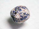 TOKO-BEADS T586-13 Lampwork glass bead 16mm T586-13 ジャワ希少ビーズ 16mmLoose Kazuri カズリビーズ Asian bead & African bead  Handmade,Lampeork,bead,asia,india,ethnic,parts,accessory,beads とんぼ玉,ビーズ,トンボ玉,アジア,インド,エスニック,手作り,パーツ,アクセサリー