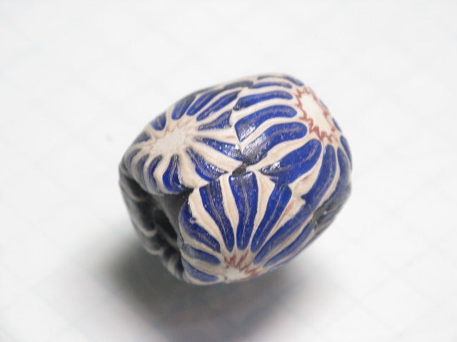 TOKO-BEADS T586-15 Lampwork glass bead 16mm T586-15 ジャワ希少ビーズ 16mm Asian bead & African bead  Handmade,Lampeork,bead,asia,india,ethnic,parts,accessory,beads とんぼ玉,ビーズ,トンボ玉,アジア,インド,エスニック,手作り,パーツ,アクセサリー