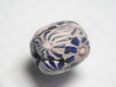 TOKO-BEADS T586-21 Lampwork glass bead 16mm T586-21 ジャワ希少ビーズ 16mmLoose Kazuri カズリビーズ Asian bead & African bead  Handmade,Lampeork,bead,asia,india,ethnic,parts,accessory,beads とんぼ玉,ビーズ,トンボ玉,アジア,インド,エスニック,手作り,パーツ,アクセサリー