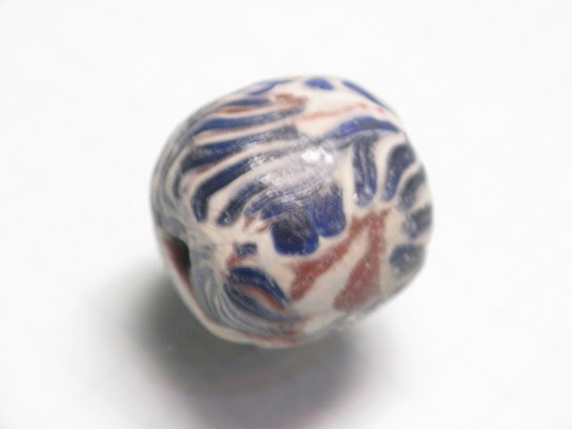 TOKO-BEADS T586-23 Lampwork glass bead 16mm T586-23 ジャワ希少ビーズ 16mm Asian bead & African bead  Handmade,Lampeork,bead,asia,india,ethnic,parts,accessory,beads とんぼ玉,ビーズ,トンボ玉,アジア,インド,エスニック,手作り,パーツ,アクセサリー