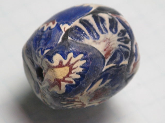 TOKO-BEADS T587-01 Lampwork glass bead 21mm T587-01 ジャワ希少ビーズ 21mm Asian bead & African bead  Handmade,Lampeork,bead,asia,india,ethnic,parts,accessory,beads とんぼ玉,ビーズ,トンボ玉,アジア,インド,エスニック,手作り,パーツ,アクセサリー