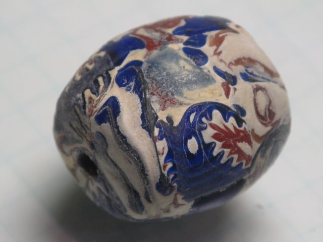 TOKO-BEADS T587-01 Lampwork glass bead 21mm T587-01 ジャワ希少ビーズ 21mmLoose Kazuri カズリビーズ Asian bead & African bead  Handmade,Lampeork,bead,asia,india,ethnic,parts,accessory,beads とんぼ玉,ビーズ,トンボ玉,アジア,インド,エスニック,手作り,パーツ,アクセサリー