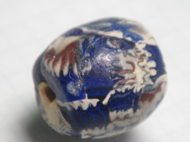 TOKO-BEADS T587-03 Lampwork glass bead 21mm T587-03 ジャワ希少ビーズ 21mm Asian bead & African bead  Handmade,Lampeork,bead,asia,india,ethnic,parts,accessory,beads とんぼ玉,ビーズ,トンボ玉,アジア,インド,エスニック,手作り,パーツ,アクセサリー