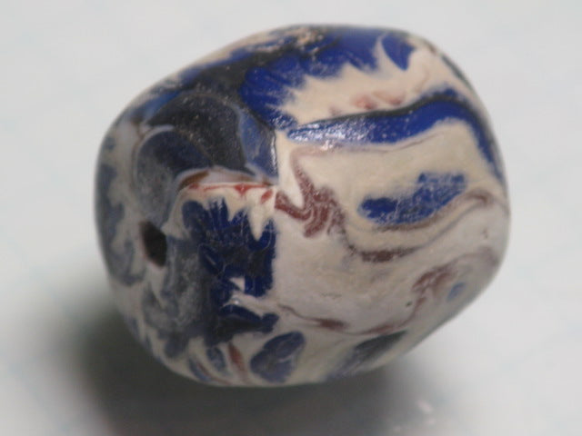TOKO-BEADS T587-05 Lampwork glass bead 21mm T587-05 ジャワ希少ビーズ 21mmLoose Kazuri カズリビーズ Asian bead & African bead  Handmade,Lampeork,bead,asia,india,ethnic,parts,accessory,beads とんぼ玉,ビーズ,トンボ玉,アジア,インド,エスニック,手作り,パーツ,アクセサリー