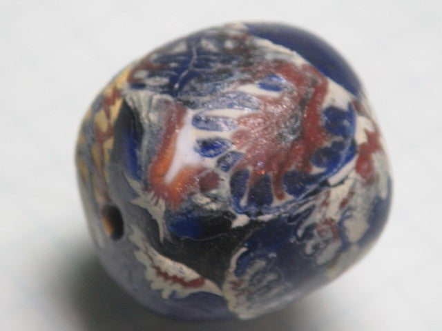 TOKO-BEADS T587-06 Lampwork glass bead 21mm T587-06 ジャワ希少ビーズ 21mm Asian bead & African bead  Handmade,Lampeork,bead,asia,india,ethnic,parts,accessory,beads とんぼ玉,ビーズ,トンボ玉,アジア,インド,エスニック,手作り,パーツ,アクセサリー