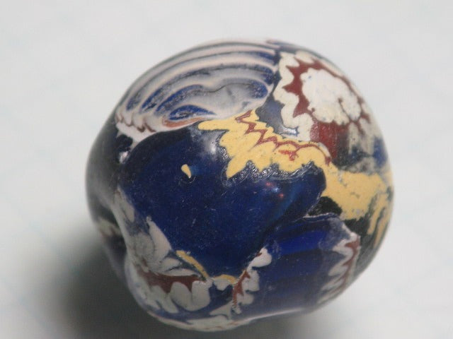 TOKO-BEADS T587-08 Lampwork glass bead 21mm T587-08 ジャワ希少ビーズ 21mm Asian bead & African bead  Handmade,Lampeork,bead,asia,india,ethnic,parts,accessory,beads とんぼ玉,ビーズ,トンボ玉,アジア,インド,エスニック,手作り,パーツ,アクセサリー
