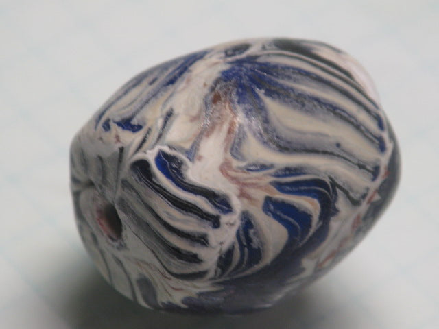 TOKO-BEADS T587-09 Lampwork glass bead 21mm T587-09 ジャワ希少ビーズ 21mmLoose Kazuri カズリビーズ Asian bead & African bead  Handmade,Lampeork,bead,asia,india,ethnic,parts,accessory,beads とんぼ玉,ビーズ,トンボ玉,アジア,インド,エスニック,手作り,パーツ,アクセサリー