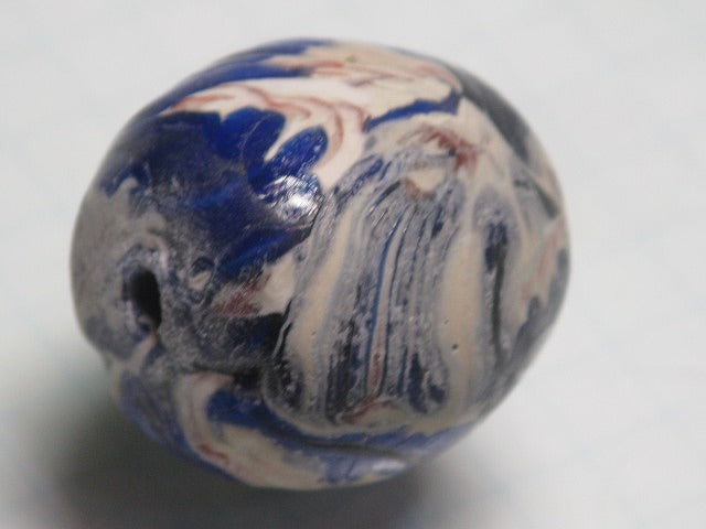 TOKO-BEADS T587-10 Lampwork glass bead 21mm T587-10 ジャワ希少ビーズ 21mm Asian bead & African bead  Handmade,Lampeork,bead,asia,india,ethnic,parts,accessory,beads とんぼ玉,ビーズ,トンボ玉,アジア,インド,エスニック,手作り,パーツ,アクセサリー