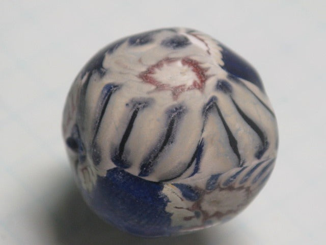 TOKO-BEADS T587-11 Lampwork glass bead 21mm T587-11 ジャワ希少ビーズ 21mm Asian bead & African bead  Handmade,Lampeork,bead,asia,india,ethnic,parts,accessory,beads とんぼ玉,ビーズ,トンボ玉,アジア,インド,エスニック,手作り,パーツ,アクセサリー