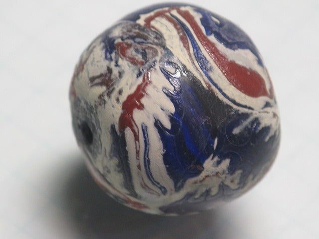 TOKO-BEADS T587-16 Lampwork glass bead 21mm T587-16 ジャワ希少ビーズ 21mm Asian bead & African bead  Handmade,Lampeork,bead,asia,india,ethnic,parts,accessory,beads とんぼ玉,ビーズ,トンボ玉,アジア,インド,エスニック,手作り,パーツ,アクセサリー