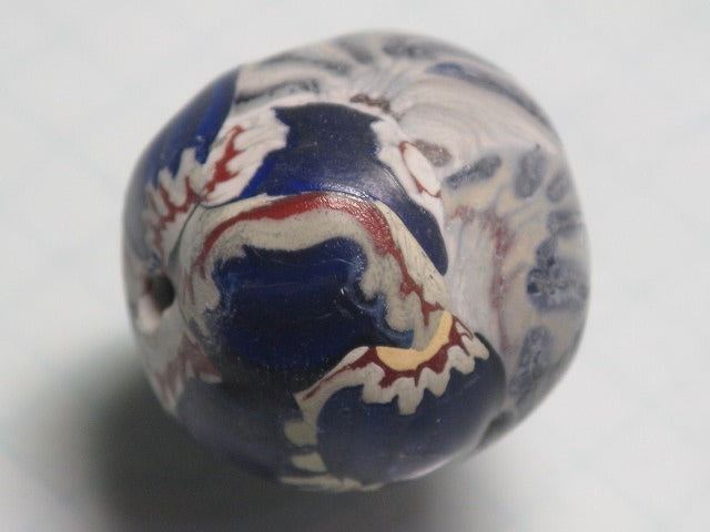 TOKO-BEADS T587-17 Lampwork glass bead 21mm T587-17 ジャワ希少ビーズ 21mm Asian bead & African bead  Handmade,Lampeork,bead,asia,india,ethnic,parts,accessory,beads とんぼ玉,ビーズ,トンボ玉,アジア,インド,エスニック,手作り,パーツ,アクセサリー