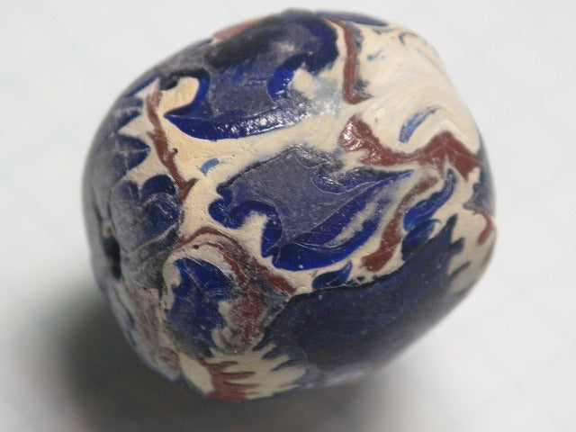TOKO-BEADS T587-19 Lampwork glass bead 21mm T587-19 ジャワ希少ビーズ 21mm Asian bead & African bead  Handmade,Lampeork,bead,asia,india,ethnic,parts,accessory,beads とんぼ玉,ビーズ,トンボ玉,アジア,インド,エスニック,手作り,パーツ,アクセサリー