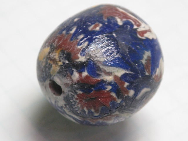 TOKO-BEADS T587-21 Lampwork glass bead 21mm T587-21 ジャワ希少ビーズ 21mm Asian bead & African bead  Handmade,Lampeork,bead,asia,india,ethnic,parts,accessory,beads とんぼ玉,ビーズ,トンボ玉,アジア,インド,エスニック,手作り,パーツ,アクセサリー