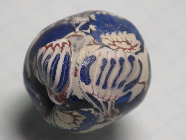 TOKO-BEADS T587-22 Lampwork glass bead 21mm T587-22 ジャワ希少ビーズ 21mm Asian bead & African bead  Handmade,Lampeork,bead,asia,india,ethnic,parts,accessory,beads とんぼ玉,ビーズ,トンボ玉,アジア,インド,エスニック,手作り,パーツ,アクセサリー
