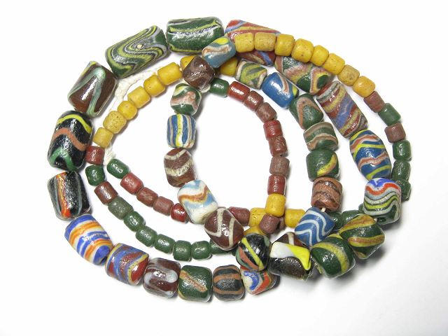 TOKO-BEADS T602-11 Lampwork glass bead (strand) 6.5~13mm T602-11 ジャワ希少ビーズ（連） 6.5~13mmKazuri カズリビーズ Asian bead & African bead  Handmade,Lampeork,bead,asia,india,ethnic,parts,accessory,beads とんぼ玉,ビーズ,トンボ玉,アジア,インド,エスニック,手作り,パーツ,アクセサリー