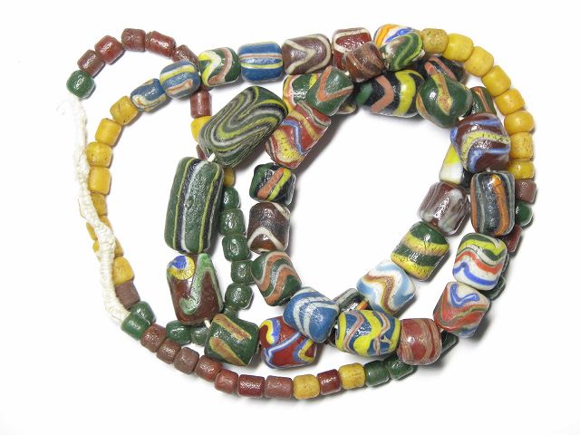 TOKO-BEADS T602-13 Lampwork glass bead (strand) 6.5~13mm T602-13 ジャワ希少ビーズ（連） 6.5~13mmKazuri カズリビーズ Asian bead & African bead  Handmade,Lampeork,bead,asia,india,ethnic,parts,accessory,beads とんぼ玉,ビーズ,トンボ玉,アジア,インド,エスニック,手作り,パーツ,アクセサリー