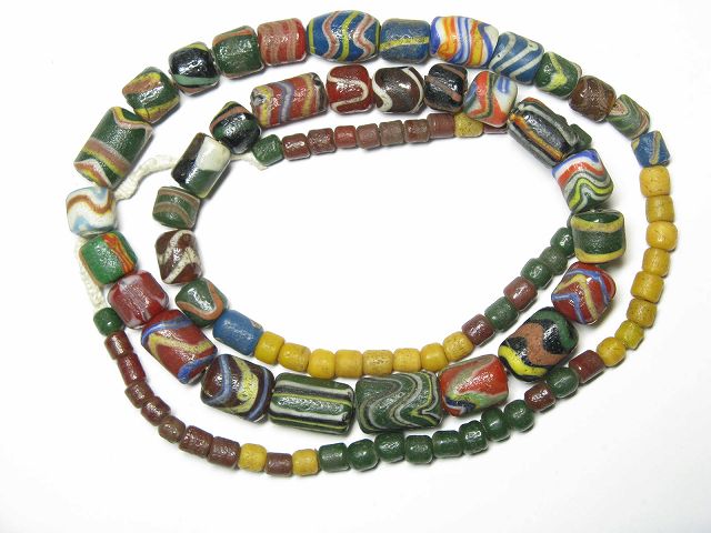 TOKO-BEADS T602-14 Lampwork glass bead (strand) 6.5~13mm T602-14 ジャワ希少ビーズ（連） 6.5~13mmKazuri カズリビーズ Asian bead & African bead  Handmade,Lampeork,bead,asia,india,ethnic,parts,accessory,beads とんぼ玉,ビーズ,トンボ玉,アジア,インド,エスニック,手作り,パーツ,アクセサリー