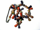 TOKO-BEADS T603-04 Lampwork glass bead (strand) 7~9mm T603-04 ジャワ希少ビーズ（連） 7~9mm Asian bead & African bead  Handmade,Lampeork,bead,asia,india,ethnic,parts,accessory,beads とんぼ玉,ビーズ,トンボ玉,アジア,インド,エスニック,手作り,パーツ,アクセサリー