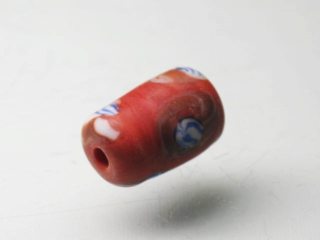 TOKO-BEADS T603-33 Lampwork glass bead 8mm T603-33 ジャワ希少とんぼ玉 8mm Asian bead & African bead  Handmade,Lampeork,bead,asia,india,ethnic,parts,accessory,beads とんぼ玉,ビーズ,トンボ玉,アジア,インド,エスニック,手作り,パーツ,アクセサリー