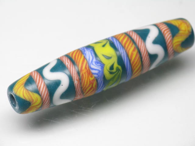TOKO-BEADS T607S-14 Lampwork glass bead 12.5mm T607S-14 ジャワ希少ビーズ 12.5mm Asian bead & African bead  Handmade,Lampeork,bead,asia,india,ethnic,parts,accessory,beads とんぼ玉,ビーズ,トンボ玉,アジア,インド,エスニック,手作り,パーツ,アクセサリー