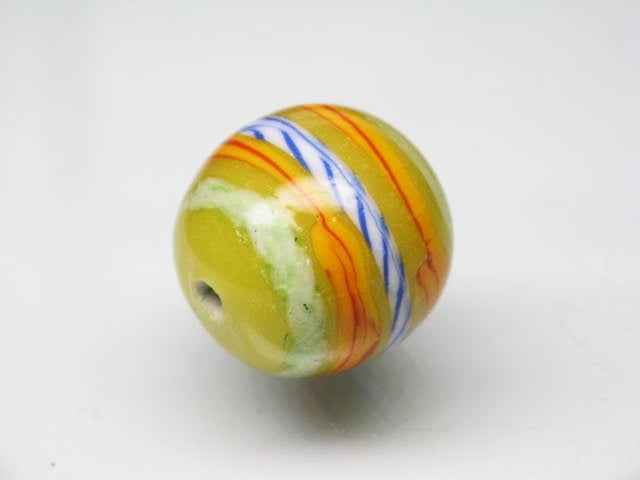 TOKO-BEADS T607S-16 Lampwork glass bead 17.5mm T607S-16 ジャワ希少ビーズ 17.5mm Asian bead & African bead  Handmade,Lampeork,bead,asia,india,ethnic,parts,accessory,beads とんぼ玉,ビーズ,トンボ玉,アジア,インド,エスニック,手作り,パーツ,アクセサリー