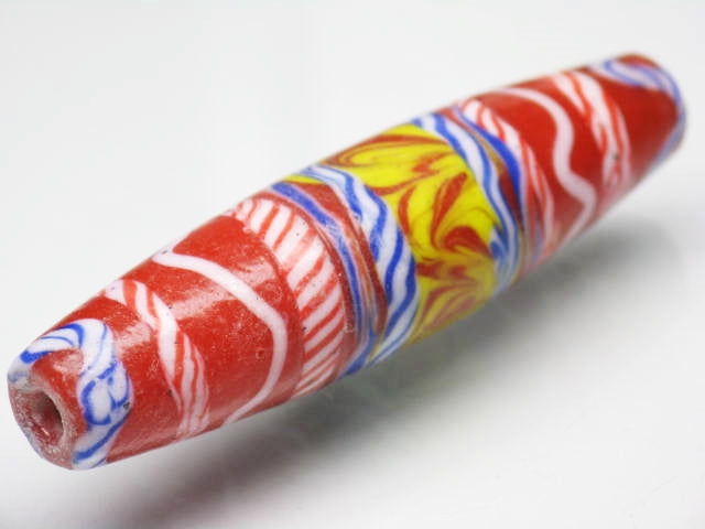 TOKO-BEADS T607S-26 Lampwork glass bead 13mm T607S-26 ジャワ希少ビーズ 13mm Asian bead & African bead  Handmade,Lampeork,bead,asia,india,ethnic,parts,accessory,beads とんぼ玉,ビーズ,トンボ玉,アジア,インド,エスニック,手作り,パーツ,アクセサリー