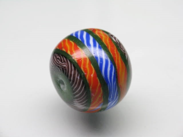TOKO-BEADS T607S-28 Lampwork glass bead 20mm T607S-28 ジャワ希少ビーズ 20mm Asian bead & African bead  Handmade,Lampeork,bead,asia,india,ethnic,parts,accessory,beads とんぼ玉,ビーズ,トンボ玉,アジア,インド,エスニック,手作り,パーツ,アクセサリー
