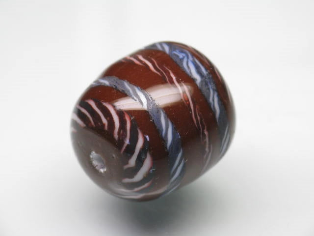 TOKO-BEADS T607S-35 Lampwork glass bead 18.5mm T607S-35 ジャワ希少ビーズ 18.5mm Asian bead & African bead  Handmade,Lampeork,bead,asia,india,ethnic,parts,accessory,beads とんぼ玉,ビーズ,トンボ玉,アジア,インド,エスニック,手作り,パーツ,アクセサリー