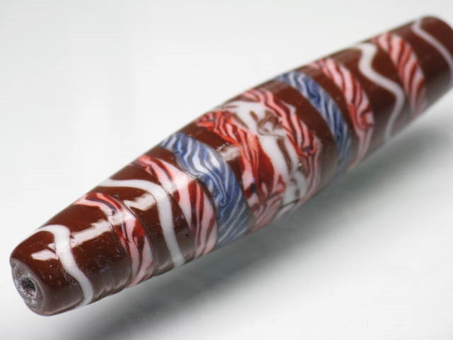 TOKO-BEADS T607S-38 Lampwork glass bead 15mm T607S-38 ジャワ希少ビーズ 15mm Asian bead & African bead  Handmade,Lampeork,bead,asia,india,ethnic,parts,accessory,beads とんぼ玉,ビーズ,トンボ玉,アジア,インド,エスニック,手作り,パーツ,アクセサリー