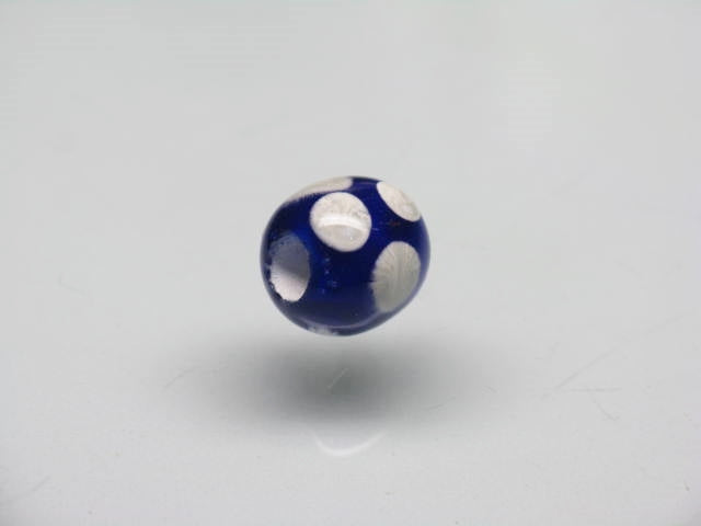 TOKO-BEADS T607S-65 Lampwork glass bead 8mm T607S-65 ジャワ希少ビーズ 8mm Asian bead & African bead  Handmade,Lampeork,bead,asia,india,ethnic,parts,accessory,beads とんぼ玉,ビーズ,トンボ玉,アジア,インド,エスニック,手作り,パーツ,アクセサリー
