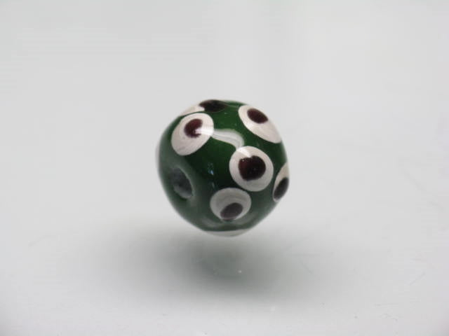 TOKO-BEADS T607S-81 Lampwork glass bead 11.5mm T607S-81 ジャワ希少ビーズ 11.5mm Asian bead & African bead  Handmade,Lampeork,bead,asia,india,ethnic,parts,accessory,beads とんぼ玉,ビーズ,トンボ玉,アジア,インド,エスニック,手作り,パーツ,アクセサリー