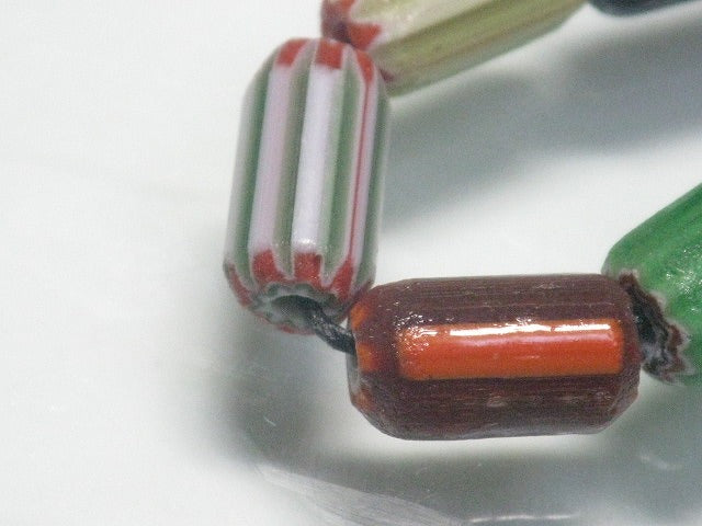 TOKO-BEADS T701-03 Chevron bead (strand) 5~8mm T701-03 シェブロンビーズ（連） 5~8mm Asian bead & African bead  Handmade,Lampeork,bead,asia,india,ethnic,parts,accessory,beads とんぼ玉,ビーズ,トンボ玉,アジア,インド,エスニック,手作り,パーツ,アクセサリー