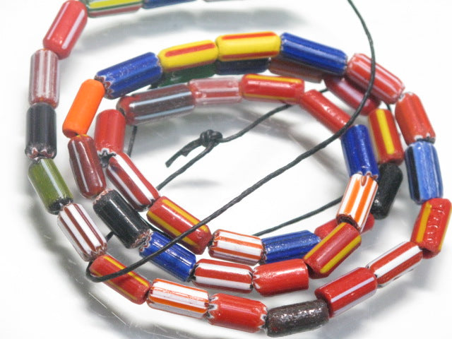 TOKO-BEADS T701-05 Chevron bead (strand) 5~8mm T701-05 シェブロンビーズ（連） 5~8mm Asian bead & African bead  Handmade,Lampeork,bead,asia,india,ethnic,parts,accessory,beads とんぼ玉,ビーズ,トンボ玉,アジア,インド,エスニック,手作り,パーツ,アクセサリー