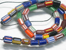 TOKO-BEADS T701-06 Chevron bead (strand) 5~8mm T701-06 シェブロンビーズ（連） 5~8mm Asian bead & African bead  Handmade,Lampeork,bead,asia,india,ethnic,parts,accessory,beads とんぼ玉,ビーズ,トンボ玉,アジア,インド,エスニック,手作り,パーツ,アクセサリー