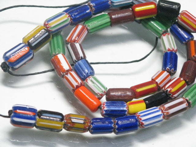 | TOKO-BEADS |T701-06 シェブロンビーズ（連） 5~8mmとんぼ玉,ビーズ,トンボ玉,アジア,インド,エスニック,手作り,パーツ,アクセサリー