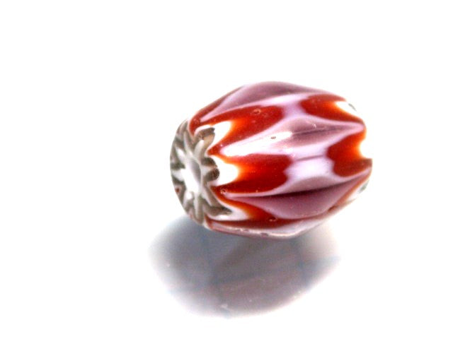 TOKO-BEADS T702-02 Chevron bead 8~9mm T702-02 シェブロンビーズ 8~9mm Asian bead & African bead  Handmade,Lampeork,bead,asia,india,ethnic,parts,accessory,beads とんぼ玉,ビーズ,トンボ玉,アジア,インド,エスニック,手作り,パーツ,アクセサリー