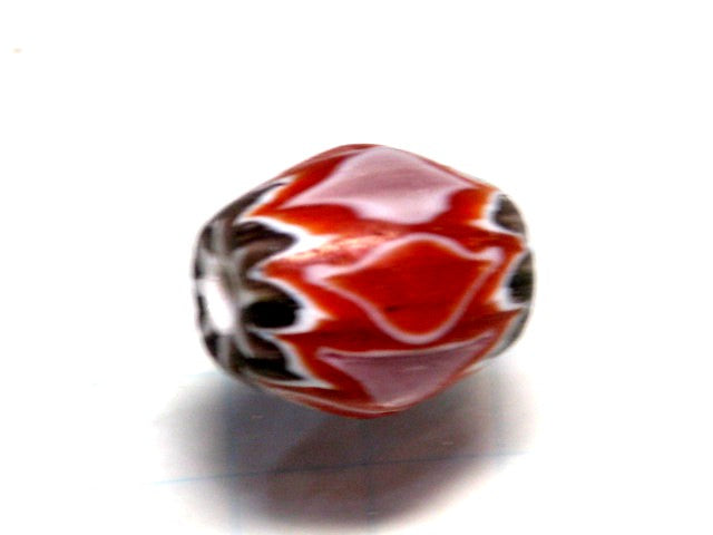 TOKO-BEADS T702-03 Chevron bead 10mm T702-03 シェブロンビーズ 10mm Asian bead & African bead  Handmade,Lampeork,bead,asia,india,ethnic,parts,accessory,beads とんぼ玉,ビーズ,トンボ玉,アジア,インド,エスニック,手作り,パーツ,アクセサリー
