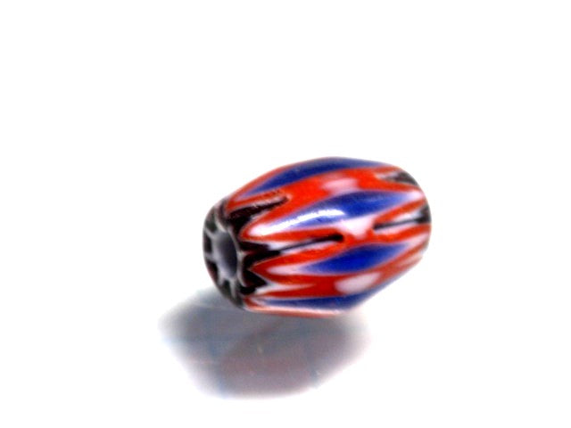 TOKO-BEADS T704-02 Chevron bead 8~9mm T704-02 シェブロンビーズ 8~9mm Asian bead & African bead  Handmade,Lampeork,bead,asia,india,ethnic,parts,accessory,beads とんぼ玉,ビーズ,トンボ玉,アジア,インド,エスニック,手作り,パーツ,アクセサリー