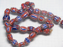 TOKO-BEADS T704 Chevron bead (strand) 6.5~11mm T704 シェブロンビーズ（連） 6.5~11mm Asian bead & African bead  Handmade,Lampeork,bead,asia,india,ethnic,parts,accessory,beads とんぼ玉,ビーズ,トンボ玉,アジア,インド,エスニック,手作り,パーツ,アクセサリー