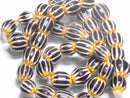 TOKO-BEADS T706 Chevron bead (strand) 9~11mm T706 シェブロンビーズ（連） 9~11mm Asian bead & African bead  Handmade,Lampeork,bead,asia,india,ethnic,parts,accessory,beads とんぼ玉,ビーズ,トンボ玉,アジア,インド,エスニック,手作り,パーツ,アクセサリー