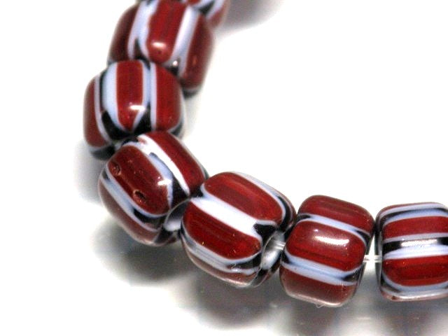 TOKO-BEADS T713 Chevron bead (strand) 6~7mm T713 シェブロンビーズ（連） 6~7mm Asian bead & African bead  Handmade,Lampeork,bead,asia,india,ethnic,parts,accessory,beads とんぼ玉,ビーズ,トンボ玉,アジア,インド,エスニック,手作り,パーツ,アクセサリー