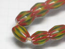 TOKO-BEADS T714 Chevron bead (strand) 6~9mm T714 シェブロンビーズ（連） 6~9mm Asian bead & African bead  Handmade,Lampeork,bead,asia,india,ethnic,parts,accessory,beads とんぼ玉,ビーズ,トンボ玉,アジア,インド,エスニック,手作り,パーツ,アクセサリー