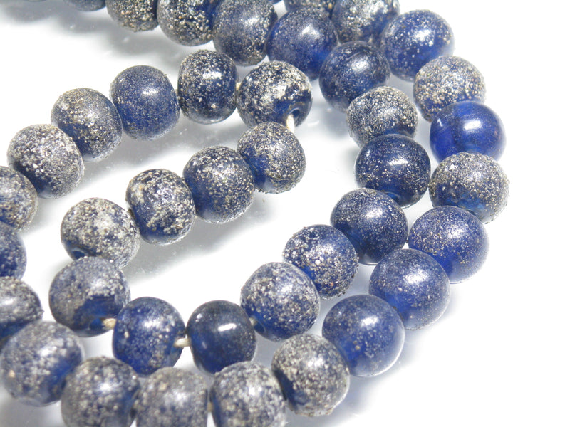 TOKO-BEADS T718N-02 Lampwork glass bead (strand) 11mm T718N-02 ジャワ希少とんぼ玉（連） 11mm Asian bead & African bead  Handmade,Lampeork,bead,asia,india,ethnic,parts,accessory,beads とんぼ玉,ビーズ,トンボ玉,アジア,インド,エスニック,手作り,パーツ,アクセサリー